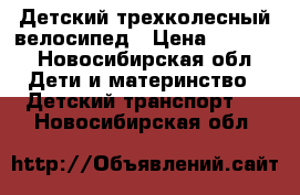 Детский трехколесный велосипед › Цена ­ 3 700 - Новосибирская обл. Дети и материнство » Детский транспорт   . Новосибирская обл.